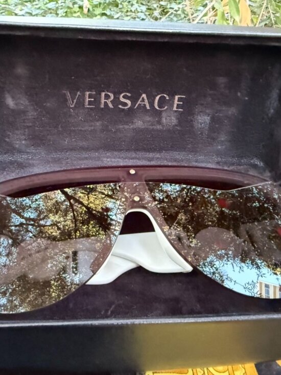 Versace Medusa shield sunglasses
